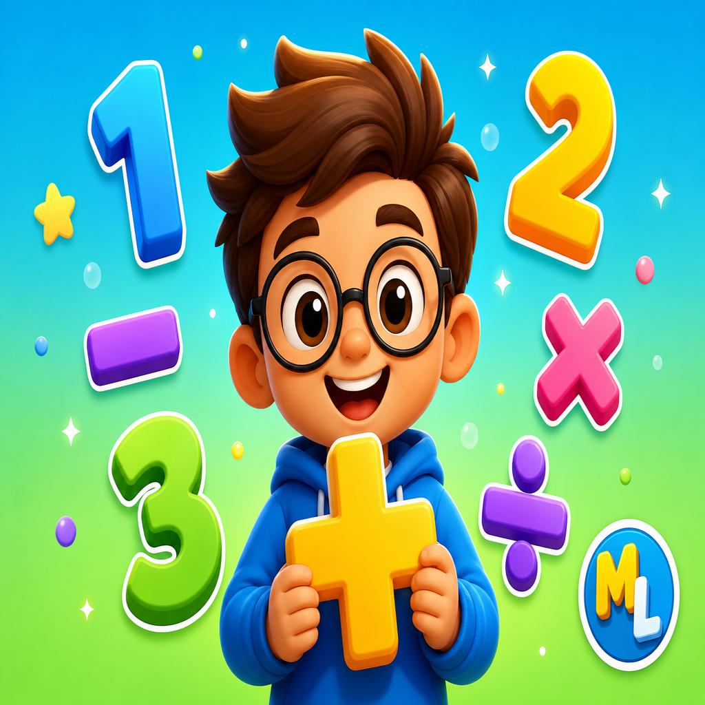 Math Lovers colorful math game artwork